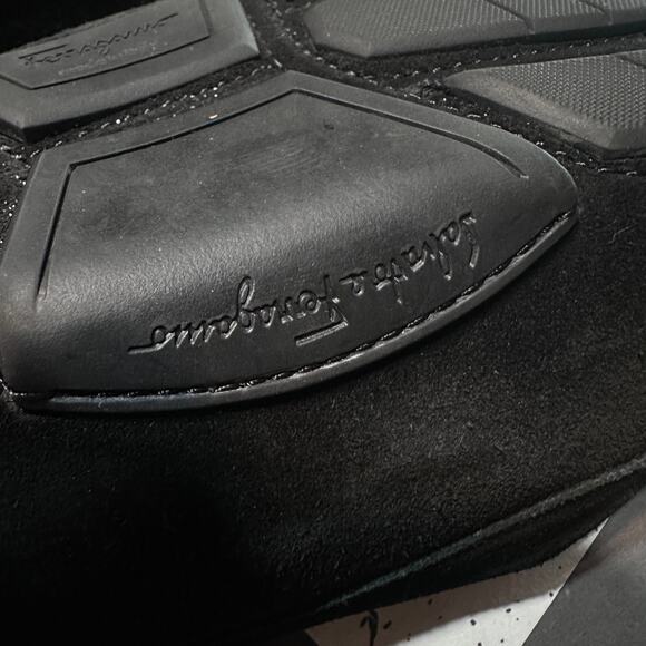 Mens Salvatore Ferragamo Black Suede Loafers Size 10 - Picture 7 of 8